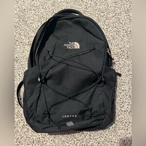 north face jester black backpack